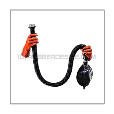 Breathing reduction set with breathing bag 1 liter and 100 cm = 40 inch premium quality tube with gas mask thread
